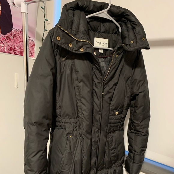 Long black winter jacket - Picture 2 of 4